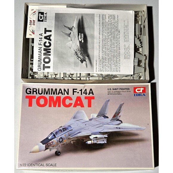 VTG Grumman F-14A Tomcat US Navy Fighter USS Constellation 1:72 Model Kit 1987 - Picture 2 of 8